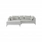 Canapé d'angle Gianna Cord 290cm gauche gris Kare Design|Canape|Kare