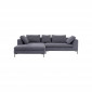 Canapé d'angle Gianna 290cm gauche gris foncé Kare Design|Canape|Kare