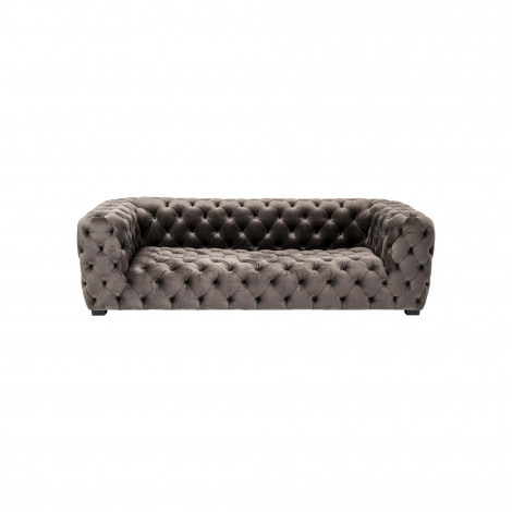 Canapé Metropol 3 places velours gris Kare Design|Canape|Kare