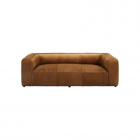 Canapé Cubetto 3 places velours marron Kare Design|Canape|Kare