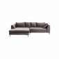 Canapé d'angle Gianna 290cm gauche velours gris Kare Design|Canape|Kare