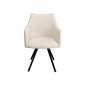 Chaise avec accoudoirs pivotante Modino crème Kare Design|Chaise|Kare