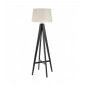 Lampadaire Tripod, en bois avec abat-jour crème|Lampadaire|Luminaire Center