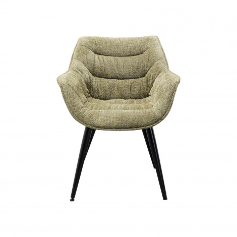 Chaise avec accoudoirs Thelma Melange verte Kare Design|Chaise|Kare