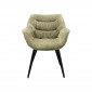 Chaise avec accoudoirs Thelma Melange verte Kare Design|Chaise|Kare