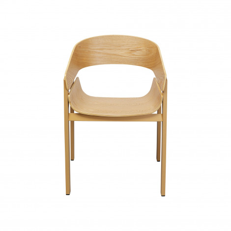 Chaise avec accoudoirs Biarritz nature Kare Design|Chaise|Kare