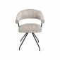 Chaise avec accoudoirs pivotante Arabella grise Kare Design|Chaise|Kare