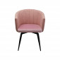 Chaise avec accoudoirs pivotante Merida rose Kare Design|Chaise|Kare