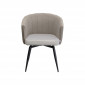 Chaise avec accoudoirs pivotante Merida grise Kare Design|Chaise|Kare