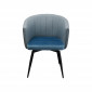 Chaise avec accoudoirs pivotante Merida bleue Kare Design|Chaise|Kare