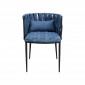 Chaise avec accoudoirs Saluti bleue Kare Design|Chaise|Kare