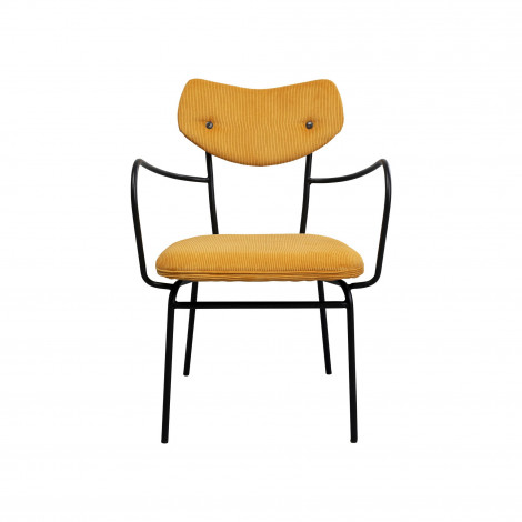 Chaise avec accoudoirs Viola jaune Kare Design|Chaise|Kare