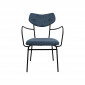 Chaise avec accoudoirs Viola bleue Kare Design|Chaise|Kare
