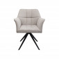 Chaise avec accoudoirs pivotante Thinktank grise Kare Design|Chaise|Kare