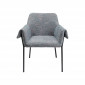 Chaise avec accoudoirs Bess Flitter grise Kare Design|Chaise|Kare