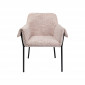 Chaise avec accoudoirs Bess Flitter crème Kare Design|Chaise|Kare