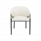 Chaise avec accoudoirs Boulevard Boucle crème Kare Design|Chaise|Kare