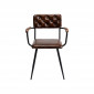 Chaise avec accoudoirs Salsa marron Kare Design|Chaise|Kare
