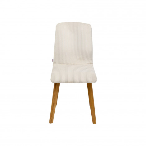 Chaise Lara Cord côtelée crème Kare Design|Chaise|Kare
