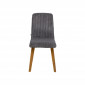 Chaise Lara Cord côtelée grise Kare Design|Chaise|Kare