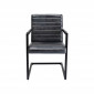 Chaise avec accoudoirs Cantilever Lola grise Kare Design|Chaise|Kare