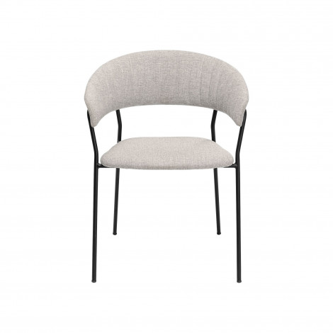 Chaise avec accoudoirs Belle grise Kare Design|Chaise|Kare
