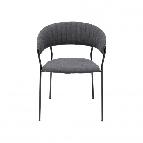 Chaise avec accoudoirs Belle anthracite Kare Design|Chaise|Kare