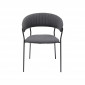 Chaise avec accoudoirs Belle anthracite Kare Design|Chaise|Kare