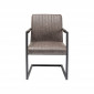 Chaise avec accoudoirs Cantilever Thamos marron Kare Design|Chaise|Kare