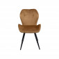 Chaise Viva velours marron et noir Kare Design|Chaise|Kare