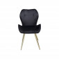 Chaise Viva velours noir et or Kare Design|Chaise|Kare