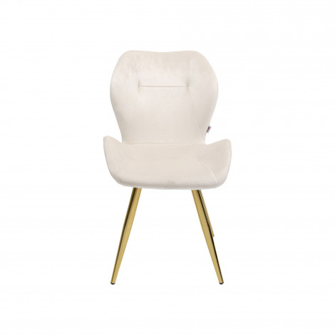 Chaise Viva velours crème et or Kare Design|Chaise|Kare