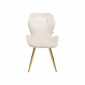 Chaise Viva velours crème et or Kare Design|Chaise|Kare