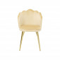 Chaise Princess velours beige et dorée Kare Design|Chaise|Kare