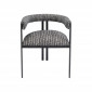 Chaise avec accoudoirs Paris noire Kare Design|Chaise|Kare