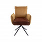 Chaise avec accoudoirs Chelsea marron Kare Design|Chaise|Kare