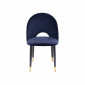 Chaise Iris velours bleu Kare Design|Chaise|Kare