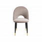 Chaise Iris velours taupe Kare Design|Chaise|Kare