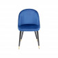 Chaise Luisa velours bleu Kare Design|Chaise|Kare