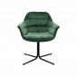 Chaise pivotante Colmar velours vert Kare Design|Chaise|Kare