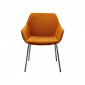 Chaise avec accoudoirs Avignon orange Kare Design|Chaise|Kare