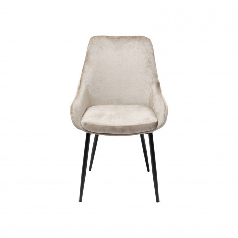Chaise East Side velours beige 52cm Kare Design|Chaise|Kare