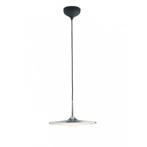 Lampadaire Ikon 1 ampoule Métal,câble en tissu Chrome|Lampadaire|Luminaire Center