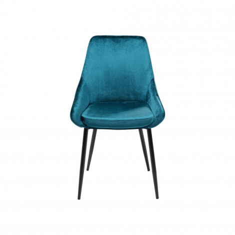 Chaise East Side velours bleu-vert Kare Design|Chaise|Kare