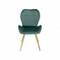 Chaise Viva velours vert et or Kare Design|Chaise|Kare