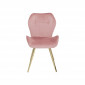 Chaise Viva velours rose et or Kare Design|Chaise|Kare