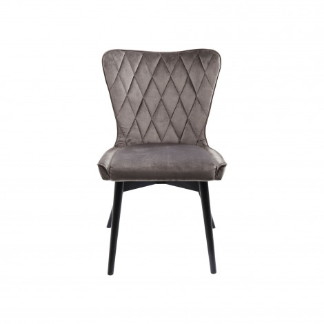 Chaise Marshall velours gris Kare Design|Chaise|Kare