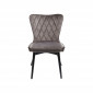 Chaise Marshall velours gris Kare Design|Chaise|Kare