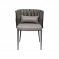 Chaise avec accoudoirs Cheerio grise Kare Design|Chaise|Kare