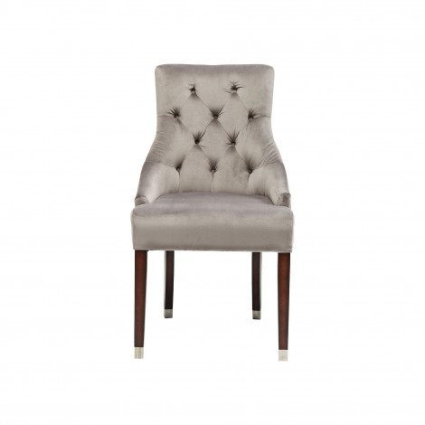 Chaise Prince velours gris Kare Design|Chaise|Kare